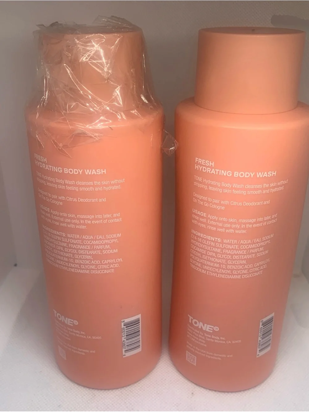 Tone Citrus Pink Grapefruit Hydrating Body Wash - Set of 2. New 16.9 Fl Oz Each